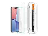 Spigen EZ Fit GLAS.tR HD - Protection d'écran pour téléphone portable - verre - pour Apple iPhone 15