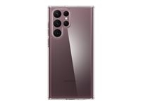 Spigen Ultra Hybrid - Coque de protection pour téléphone portable - polycarbonate, polyuréthane thermoplastique souple (TPU) - limpide - pour Samsung Galaxy S22 Ultra