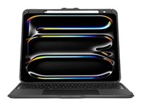 Targus Versavu - Clavier et étui (boîtier de clavier) - avec trackpad - rétroéclairé - sans fil - Bluetooth 5.0 - QWERTY - Espagnol - noir