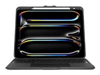 Targus Versavu - Clavier et étui (boîtier de clavier) - avec trackpad - rétroéclairé - sans fil - Bluetooth 5.0 - QWERTY - R.-U. - noir - pour Apple 13-inch iPad Pro (M4)