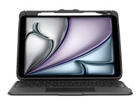 Targus Versavu - Clavier et étui (boîtier de clavier) - avec trackpad - rétroéclairé - sans fil - Bluetooth 5.0 - AZERTY - Français - noir
