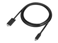 Targus - Câble USB - USB-C (M) pour USB-C (M) vissable - 1 m - noir