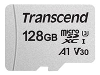 Transcend 300S - Carte mémoire flash - 128 Go - A1 / Video Class V30 / UHS-I U3 - microSDXC