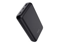 Trust Laro - Banque d'alimentation - 20000 mAh - 100 Watt - 5 A - QC 3.0, Power Delivery 3.0 + PPS - 3 connecteurs de sortie (4 pin USB Type A (QC 3.0), 2 x 24 broches USB-C (PD)) - sur le câble : USB-C - noir