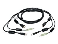 Cybex - Câble vidéo / USB / audio - mini-phone stereo 3.5 mm, USB type B, HDMI (M) pour USB, mini-phone stereo 3.5 mm, HDMI (M) - 1.83 m - pour Cybex SC840H