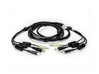 Cybex - Câble USB/audio - mini-phone stereo 3.5 mm, USB type B (M) pour USB, mini-phone stereo 3.5 mm (M) - 3.05 m - pour Cybex SCKM145