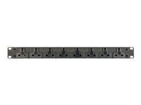 Geist Basic Standard EGVHVRN082-102UKLPS6-IP44 - Unité de distribution secteur (rack-montable) - CA 230 V - 3.6 kW - entrée : IEC 60309 2P+E - connecteurs de sortie : 8 (8 x BS 1363) - 19" - 3 m cordon - revêtement noir poudré