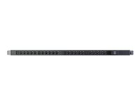 Vertiv PowerGo Rack - Voedingsverdeeleenheid (rack-uitvoering) - 230 Volt wisselstroom V - 7.3 kW - 1-fase - input: IEC 60309 1P+N+E - uitgangen: 24 (20x IEC 60320 C13, 4 x IEC 60320 C19) - 3 m kabel - matzwart