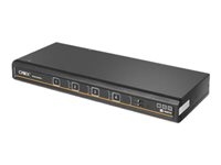 Cybex Secure MultiViewer KVM Switch SCMV245DPH - Commutateur écran-clavier-souris/audio/USB - 4 x KVM / audio / USB - 1 utilisateur local - CA 100 - 240 V