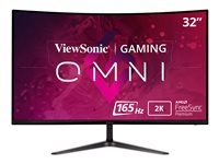 ViewSonic OMNI Gaming VX3218C-2K - Écran LED - jeux - incurvé - 32" (31.5" visualisable) - 2560 x 1440 QHD @ 165 Hz - VA - 250 cd/m² - 1 ms - HDMI, DisplayPort - haut-parleurs