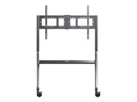ViewSonic VB-STND-009 - Chariot - pour panneau plat interactif/écran LCD - chariot mince - acier, polyurethane (PU) wheels - Taille d'écran : 65"-105" - Interface de montage : jusqu'à 1000 x 600 mm
