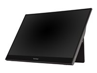 ViewSonic TD1655 - LED-monitor - 15.6" - aanraakscherm - 1920 x 1080 Full HD (1080p) - TN - 250 cd/m² - 800:1 - 6.5 ms - HDMI, 2xUSB-C - luidsprekers