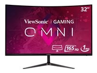ViewSonic VX3218-PC-MHD - Gaming - écran LED - jeux - incurvé - 32" - 1920 x 1080 Full HD (1080p) @ 165 Hz - VA - 300 cd/m² - 4000:1 - 1 ms - 2xHDMI, DisplayPort - haut-parleurs