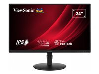 ViewSonic VG2408A-MHD - Écran LED - 24" (23.8" visualisable) - 1920 x 1080 Full HD (1080p) @ 100 Hz - IPS - 250 cd/m² - 1300:1 - 5 ms - HDMI, VGA, DisplayPort - haut-parleurs