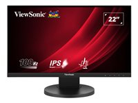 ViewSonic VG2208A-HD - Écran LED - 22" (21.5" visualisable) - 1920 x 1080 Full HD (1080p) @ 100 Hz - IPS - 250 cd/m² - 1000:1 - 5 ms - HDMI, VGA, DisplayPort