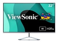 ViewSonic VX3276-4K-mhd - Écran LED - 32" - 3840 x 2160 4K UHD (2160p) - VA - 300 cd/m² - 2500:1 - HDR10 - 4 ms - 2xHDMI, DisplayPort, Mini DisplayPort - haut-parleurs