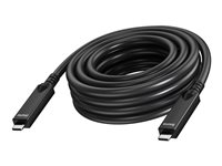 Vision - Câble USB - USB-C (M) pour USB-C (M) - USB 3.2 - 3 A - 15 m - support pour 4K60Hz - noir
