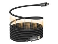 Vision Techconnect - Câble USB - USB-C (M) pour USB-C (M) - USB 3.2 - 5 A - 1 m - magnétique - noir