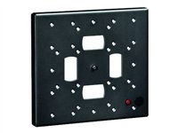 Vogel's Professional FAU 3125 - Bevestigingscomponent ( adapterplaat ) voor LCD / plasmascherm - zwart - schermgrootte: 23" - 40" - bevestigingsinterface: 100 x 100 mm, 75 x 75 mm, 100 x 200 mm, 200 x 200 mm