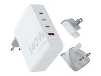 xtorm XVC2067 - Adaptateur secteur - câble, GaN - CA 100-240 V - 140 Watt - connecteurs de sortie : 4