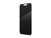 ZAGG InvisibleShield Glass Elite Privacy - Protection d'écran pour téléphone portable - verre - avec filtre de confidentialité - à double sens - pour Apple iPhone 15, 16