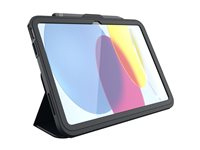 ZAGG Rugged Messenger - Boîtier de protection pour tablette - robuste - polycarbonate - Charbon - pour Apple 10.9-inch iPad (10ème génération)
