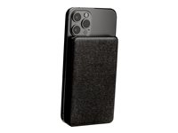 mophie snap+ juice pack mini - Tapis de chargement sans fil/banque d'alimentation - 5000 mAh - noir