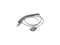 Zebra - Câble série - DB-9 (F) pour RJ-45 (10 broches) (M) - 5 V - 2.74 m - bobiné - pour Symbol LS2208