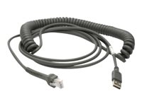 Zebra - USB cable - USB (M) - 5 - 12 V - 4.57 m - coiled - for DS9300 Series DS9308