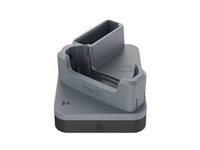 Charge-Only ShareCradle for one TC501 device and one spare battery WITHOUT an exoskeleton. Sold Separately: USB-C Cable (CBL-EC5X-USBC3A-01) Country-specific 45W Power Supply Adaptor.