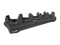 TC53/TC58 charge only multi-slot cradle to charge 5 devices. Incl Shims for device W/ or W/out rugged boot. Country specific AC Line Cord PWR Supply and DC Cable ALL Sold Separately.