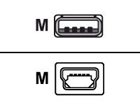 Zebra - Câble USB - USB (M) pour mini USB type B (M) - pour Zebra RW 420