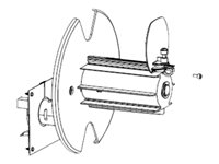 Zebra Media Rewind Spindle Kit - Spare parts kit - for ZT400 Series ZT420