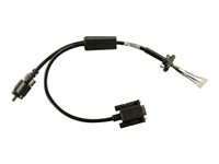 Zebra - Câble de clavier pour USB, RS-232 (M) - 37 cm - vis moletées - pour Zebra VC70N0