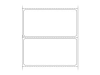Zebra Z-Perform 1000D - Paper - permanent acrylic adhesive - uncoated - perforated - 6.2 mil - white - 76.2 x 38.1 mm 6078 label(s) labels