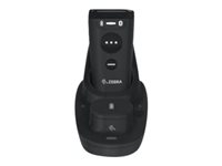 Zebra Single-slot Charge Communication Cradle - Socle de chargement du lecteur de codes-barres + chargeur de batterie - noir minuit - pour Zebra CS60, CS6080, CS60-HC