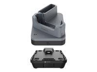 Ethernet ShareCradle for one TC501 device and one spare battery WITH an exoskeleton. Sold Separately: USB-C Cable (CBL-EC5X-USBC3A-01) Country-specific 45W Power Supply Adaptor.