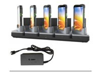 KIT: Charge-Only ShareCradle kit to charge up to five TC501 devices WITH exoskeletons and five spare batteries. Includes power supply PWR-BGA12V150W1WW.