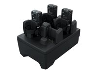 Zebra Four Slot Charge Only Cradle - Bar code scanner charging stand - output connectors: 4 - for Zebra RS5100