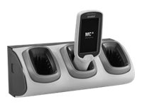 Zebra 3-Slot High Density Locking Cradle - Oplaadslede voor handheld - uitgangen: 3 - voor Zebra MC18, MC18 Personal Shopper, PS20J Plus; Personal Shoper Series PS20 Base, PS20 Plus