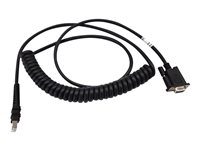 Zebra - Câble série / d'alimentation - DB-9 (F) - 12 V - 2.74 m - bobiné, vis moletées - pour Zebra VC80X