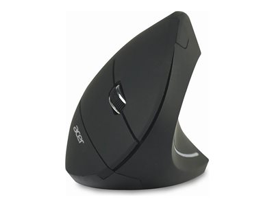 Acer - Mouse - ergonomic - vertical - right-handed - optical - 6 buttons - wireless - 2.4 GHz - USB wireless receiver - black - for Chromebook Tab 311; Chromebox Mini CXM2; Veriton AI GN100; Veriton NUC VN1502