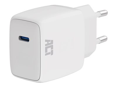 ACT - Adaptateur secteur - 35 Watt - 1.75 A - Power Delivery 3.0 + PPS, GaNFast (USB-C) - blanc