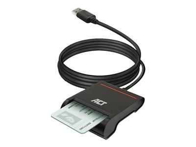 ACT - Lecteur de cartes à puce - USB 2.0 - noir