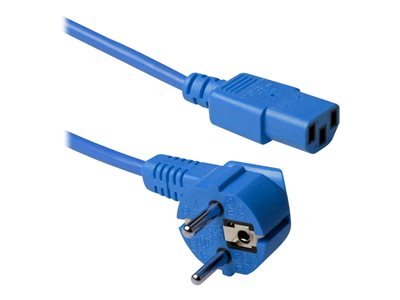 ACT - Câble d'alimentation - power IEC 60320 C13 pour power CEE 7/7 (M) - CA 230 V - 1.8 m - connecteur à 90 ° - RAL 5012