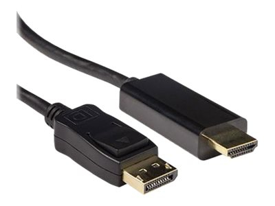 ACT - Câble adaptateur - DisplayPort mâle pour HDMI mâle - 3 m - noir - support 4K