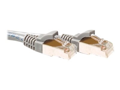 ACT - Cordon de raccordement - RJ-45 (M) pour RJ-45 (M) - 1.5 m - Paire torsadée blindée (SSTP) - CAT 6a - gris, RAL 7045