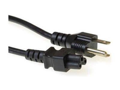 ACT - Câble d'alimentation - NEMA 5-15P (M) pour IEC 60320 C5 - CA 120 V - 2.5 A - 1.8 m - noir, RAL 9011