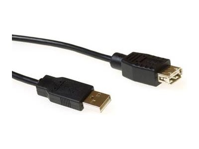 ACT - Rallonge de câble USB - USB (M) pour USB (F) - USB 2.0 - 5 m - noir