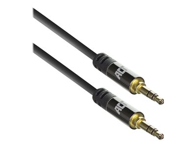 ACT - Câble audio - mini-phone stereo 3.5 mm mâle pour mini-phone stereo 3.5 mm mâle - 15 m - blindé - noir